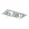 PASADENA G53 SQ II   szálcsiszolt alumínium 230V LED G53 2x15W