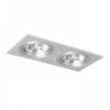 PASADENA G53 SQ II   szálcsiszolt alumínium 230V LED G53 2x15W