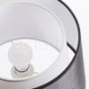 ESPLANADE asztali lámpa átlátszó fekete/fehér króm 230V LED E27 15W