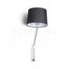 SHARP fali lámpa fekete króm 230V LED E27 15W