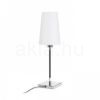 LULU asztali lámpa fehér/fekete króm 230V LED E27 8W