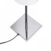LULU asztali lámpa fehér/fekete króm 230V LED E27 8W