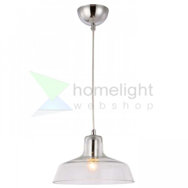 DORA függő lámpa  tiszta üveg/króm 230V LED E27 11W