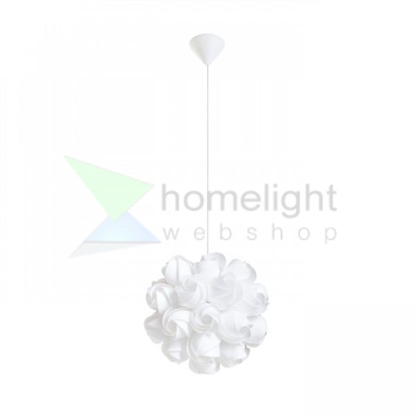 COCO függő lámpa  fehér PVC 230V LED E27 15W
