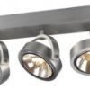 KELLY III fali lámpa  szálcsiszolt alumínium 230V LED G53 3x15W