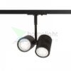 BEEBA II egyfázisú áramkörös sínre fekete  230V LED GU10 2x8W