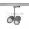 BEEBA II háromfázisú áramkörös sínre ezüstszürke  230V LED GU10 2x8W