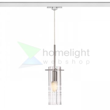 GIFT háromfázisú áramkörös sínre  tiszta üveg 230V LED E14 6W