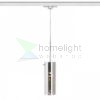 SANSSOUCI háromfázisú áramkörös sínre  krómozott üveg 230V LED E27 15W