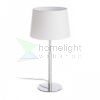 BROADWAY asztali lámpa fehér króm 230V LED E27 15W