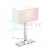 PLAZA M asztali lámpa fehér króm 230V LED E27 15W