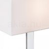 PLAZA M asztali lámpa fehér króm 230V LED E27 15W