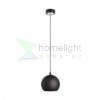 COPA függő lámpa fekete üveg 230V LED E27 11W