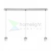 MORE 80 mennyezeti függőlámpa alap  króm 230V LED E27 3x15W