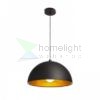 CARISSIMA 40 függő lámpa matt fekete/aranysárga  230V LED E27 15W