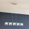 ESTRA V függő lámpa fehér tiszta üveg 230V LED 5x5W 3000K