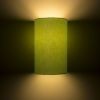RON W 15/25 fali lámpa  Chintz lime/fehér PVC 230V LED E27 15W