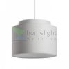 DOUBLE 40/30 lámpabúra  Chintz világosszürke/fehér PVC  max. 23W