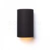 RON W 15/25 fali lámpa  Polycotton fekete/arany fólia 230V LED E27 15W