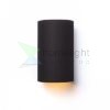 RON W 15/25 fali lámpa  Polycotton fekete/arany fólia 230V LED E27 15W