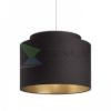DOUBLE 40/30 lámpabúra  Polycotton fekete/arany fólia  max. 23W