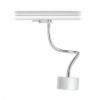 PIXIE libanyak háromfázisú áramkörös sínre ezüstszürke króm 230V LED GX53 7W