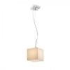 LUCIA 15x15 függő lámpa  szatén üveg/króm 230V LED G9 5W