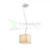 LUCIA 15x15 függő lámpa  szatén üveg/króm 230V LED G9 5W
