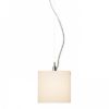 LUCIA 15x15 függő lámpa  szatén üveg/króm 230V LED G9 5W