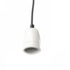 FABIO függesztő készlet fekete porcelán 230V LED E27 15W