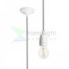 FABIO függesztő készlet fekete/fehér porcelán 230V LED E27 15W
