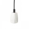 FABIO függesztő készlet fekete/fehér porcelán 230V LED E27 15W