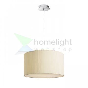 LALO 40 függő lámpa krémfehér matt nikkel 230V LED E27 3x15W