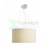 LALO 55 függő lámpa krémfehér matt nikkel 230V LED E27 3x15W