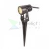 GUN leszúrható fekete  230V LED 3x1W 30° IP65  3000K