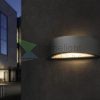 LESA fali lámpa fekete  230V LED E27 15W IP54