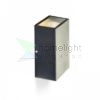 DIXIE 10x16 fali lámpa fekete 230V LED 2x5W 84° IP54 3000K