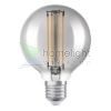 OSRAM Globe 80 DIMM füstös 230V E27 LED EQ42 1800K
