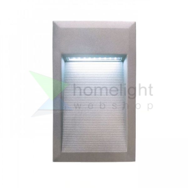 ALBERTO süllyesztett lámpa ezüstszürke 230V LED 1W IP54 5500k