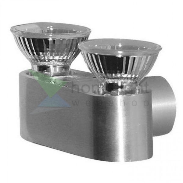 OZONE II fali lámpa alumínium GU10 2x50W