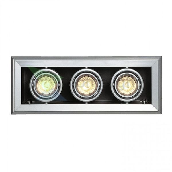 AIXLIGHT MOD 3 GU10 süllyesztett lámpa ezüstszürke 230V GU10 3x50W