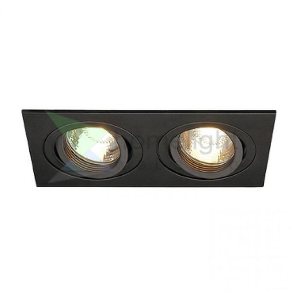NEW TRIA II MR16 süllyesztett lámpa fekete 12V GU5,3 2x50W