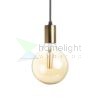 ARAQ függő lámpa  szálcsiszolt sárgaréz/fekete 230V LED E27 15W