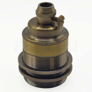 Edison izzó foglalat antik bronz szín - E27