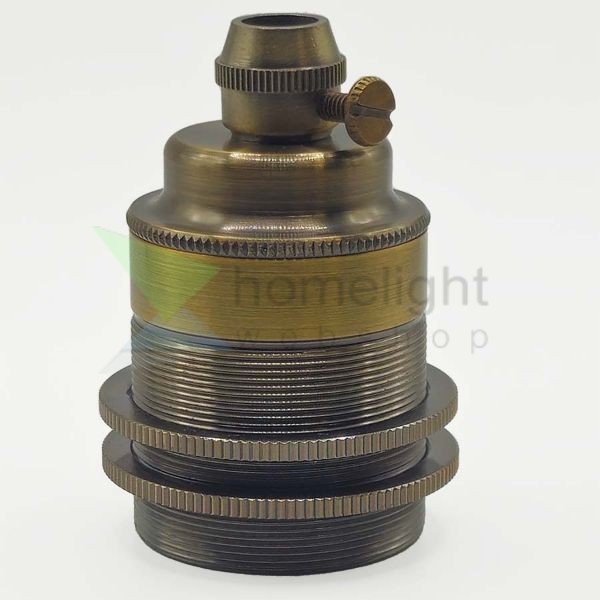 Edison izzó foglalat antik bronz szín - E27