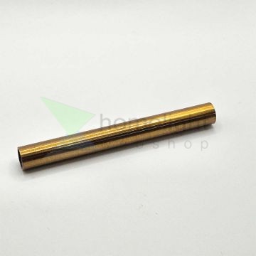 Antik sárgaréz cső két végén belső menettel - 10cm
