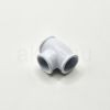 Fehér T idom 3xM10  belső menettel - 20mmx17mm