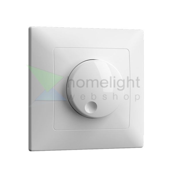 Fehér süllyesztett fali dimmer 1000W terhelhetőséggel LED fényforrásokhoz