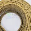 3×0,75 mm² fonott textilkábel elegáns arany árnyalatban