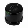 Falon kívüli fekete porcelán USB csatlakozó 20 W teljesítménnyel